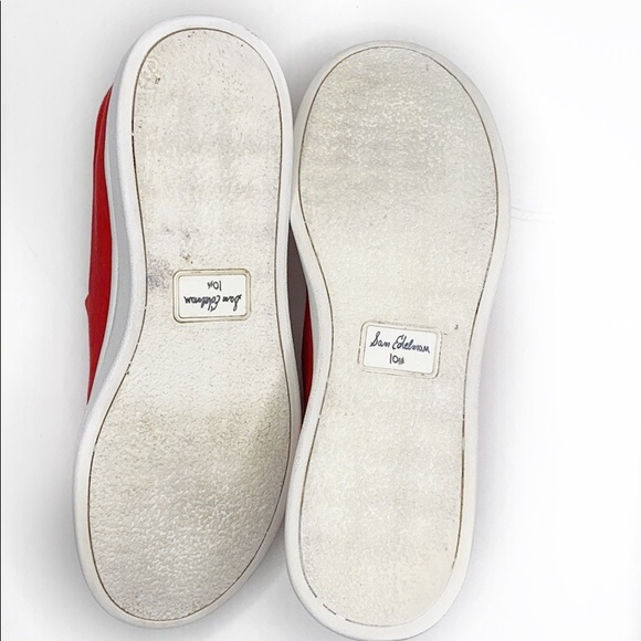 Sam Edelman NERAH Red platform sneaker 10.5 - Picture 6 of 7